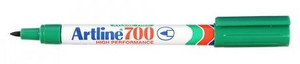 ARTLINE EK700 Permanent Fine Marker (Green) (Box of 12)-MA520704