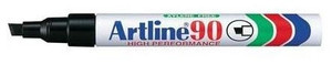ARTLINE EK90 Permanent Chisel Marker (Black) (Box of 12)-MA520503BX