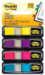 3M 683-4 AB - Post-It Flag (Bright Colours) (24 Flags per Pack)-3M83097