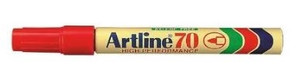 ARTLINE EK70 Permanent Bullet Marker (Red) (Box of 12)-MA520607BX