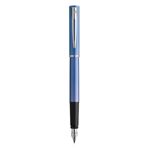 WATERMAN Allure Fountain Pen - Blue Chrome Trim-NS2068195