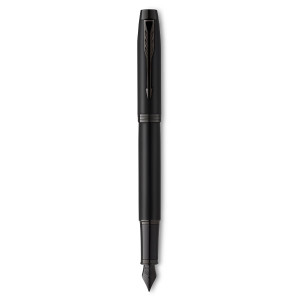 PARKER IM Achromatic Fountain Pen - Matte Black Black Trim-NS2127742