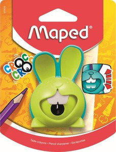 MAPED Sharpener 1-Hole Croc Bunny - Card-017610 MAPED Sharpener 1-Hole Croc Bunny - Card-017610