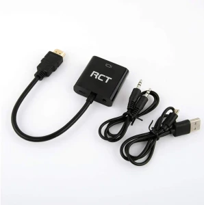 RCT HDMI to VGA (M to F) adapter with audio. 