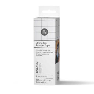 Cricut Joy StrongGrip, Heat transfer vinyl roll, White, Monochromatic, Cricut Joy, 139 mm, 1219 mm