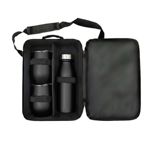 Black Edition Bottle & Mug Gift Set with Carry Pouch - GIFTSET26302