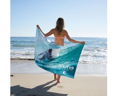 Smooth Custom Single-Sided Beach Towel - Medium - GSR - SubTowelBeach003-M