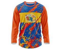 Custom Kids 3-4 Crew Neck Sub Long Sleeve Shirt - GSR - SubShirtLC001_A3-4