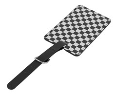 Checkered Luggage Tag - GSR - P2779Bw