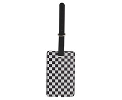 Checkered Luggage Tag - GSR - P2779Bw