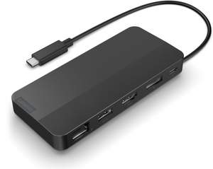 Lenovo USB-C Dual Display Travel Dock with 100W Adapter The Lenovo USB-C Dual Display Travel Dock (40B9) is an essential - TAR - 40B90100SA-TAR