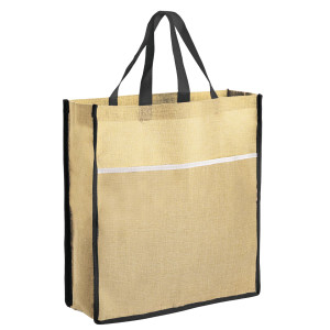 Mega Tote PP9209 - Natural Faux Jute Large Tote Bag
