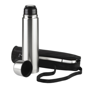 1L Stainless Steel Flask FL1000 with Insulated Carry Case