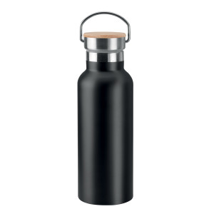 Double Wall Stainless Steel Flask FLSK9431 with Bamboo Lid
