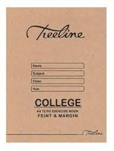 Treeline A4 – 72 page – College Exercise Book- F/M Treeline A4 – 72 page – College Exercise Book- F/M