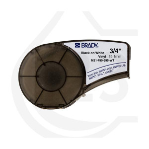 Brady M21 Label Tape Black/ White 19.1mm *6.4m Compatible   Brady M21 Label Tape Black/ White 19.1mm *6.4m Compatible