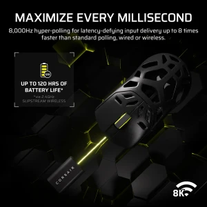 Corsair SABRE v2 PRO, Right-hand, Optical, Bluetooth + USB Type-C, 33000 DPI, Black