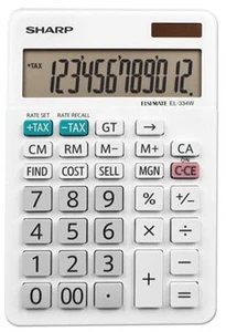 SHARP EL334A 10 Digit Solar Calculator-SHEL1334