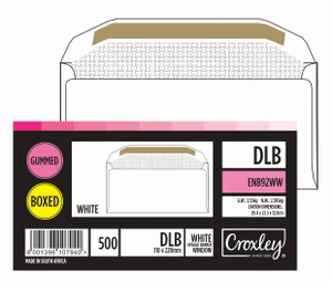 CROXLEY JD92SM DLB (Banker) Brown Gummed Envelopes - Unbanded (Box of 500)-ENB92SM