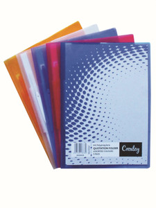 CROXLEY Presentation Folder (Clear) (Pack of 12)-DOC6214