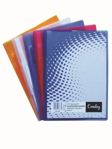 CROXLEY Presentation Folder (Clear) (Pack of 12)-DOC6214