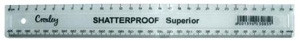 CROXLEY 30cm Clear Superior Shatter Proof Pack of 10-RUL1414