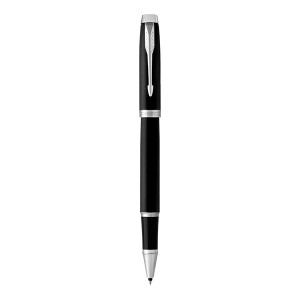 PARKER IM Rollerball Pen - Matte Black Chrome Trim-NS2143634