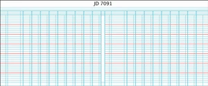 CROXLEY JD7091 Analysis Series 7 Oblong 144 Page 9 Column on 1 Page Cash Each-ANA7091