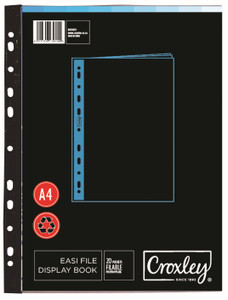 CROXLEY Easi File - A4 - 20 Filing Pocket Book-BOO1499 CROXLEY Easi File - A4 - 20 Filing Pocket Book-BOO1499