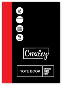 CROXLEY JD355 148x105mm 96 Page Side Bound Hard Cover Pack of 20-NTB355