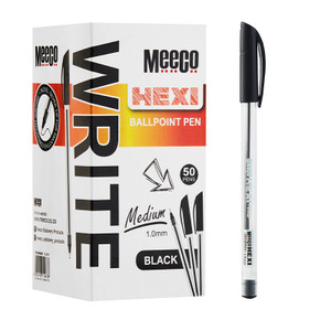 Hexi Ballpoint Pen Black Box 50