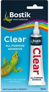 BOSTIK Clear Glue - 25ml (Tube)-BO10520