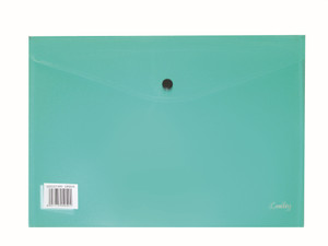 CROXLEY Envelope with Button - A4 (Green) (Pack of 12)-DOC20106N