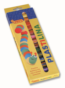 JOVI Plastilina Modelling Clay 15x15g Hangsell Box Assorted Colours-JOV90-15