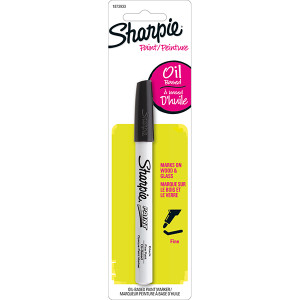 SHARPIE Paint Marker Extra Fine Black 1 per Card-NS1873933