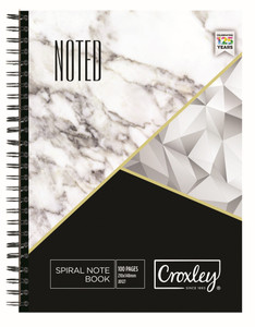 CROXLEY JD127 A5 100 Page Side Bound Wire Bound Pack of 10-NTB127