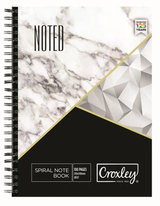 CROXLEY JD127 A5 100 Page Side Bound Wire Bound Pack of 10-NTB127