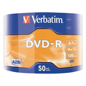 VERBATIM DVD-R 16X 4.7GB VERBATIM DVD-R 16X 4.7GB