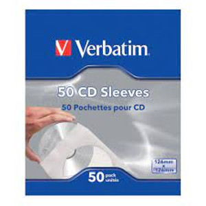 VERBATIM CD SINGLE SLEEVES 50 IN A PACK - M49992-KOL VERBATIM CD SINGLE SLEEVES 50 IN A PACK - M49992-KOL
