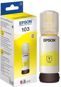 EPSON 103 ECOTANK YELLOW INK BOTTLE - ET00S44A-KOL EPSON 103 ECOTANK YELLOW INK BOTTLE - ET00S44A-KOL