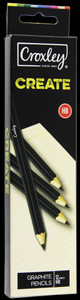 CROXLEY CREATE Pencils - 2B (Box of 12 Pencils)-PCL3302B
