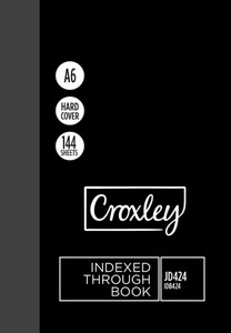 CROXLEY JD424  A6 144 Page Index Through Pack of 10-IDB424