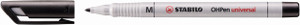 STABILO OHPen Soluble Medium Black Each-853-46