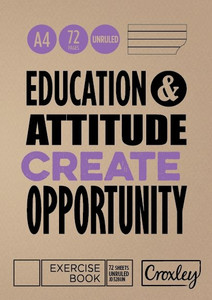 CROXLEY JD328 A4 72 Page Unruled Pack of 10-EXE328CUN