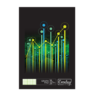 CROXLEY JD572 A4 50 Sheet Graph Pad 2/10/20mm Pack of 10-GRP572