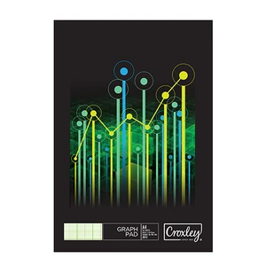 CROXLEY JD572 A4 50 Sheet Graph Pad 2/10/20mm Pack of 10-GRP572