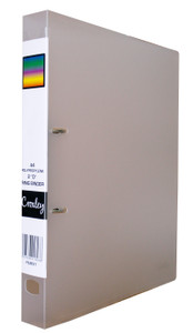 CROXLEY 2D Polypropylene Ring Binder Clear Each-FIL83114