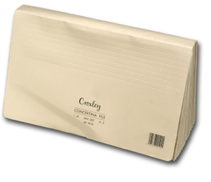 CROXLEY JD1612 Concertina File Kraft 16 Compartment A-Z,1-31,Q1-4 Each-CCF1612