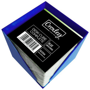 CROXLEY Desk Cube Complete (Includes Paper) (Blue)-DES3104