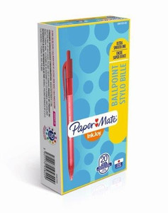 PAPER MATE InkJoy100 Retractable Ballpoint Medium 1.0mm - Red-NS0957050